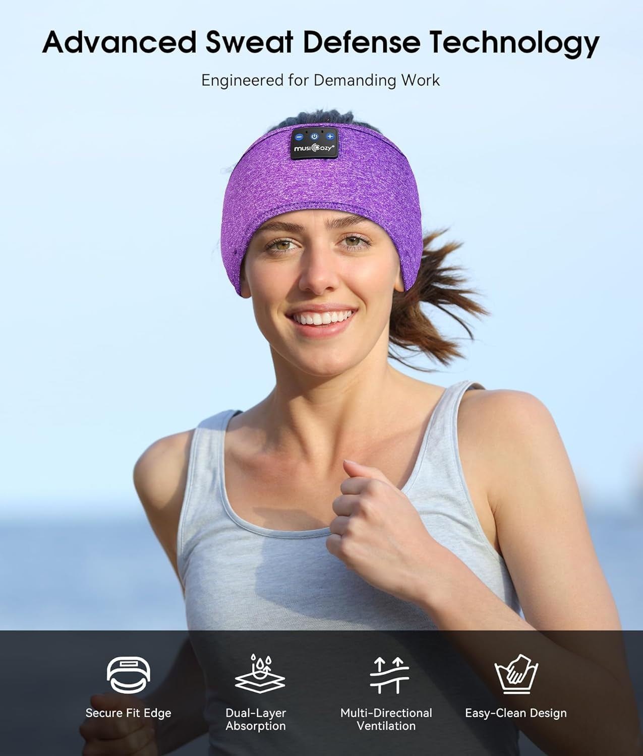 Sleep Headphones Bluetooth 5.4 Headband, Wireless Earphones Music Sleep Earbuds Sleeping Eye Mask with HD Stereo Speakers for Workout Running Travel Yoga, Ideal Gifts for Women Men