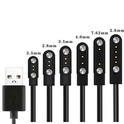 2 Pins 4Pins Smartwatch Dock Charger Adapter USB Charging Cable Cord for Adult/Kids Smart Watch Power Charge Wire Accessories