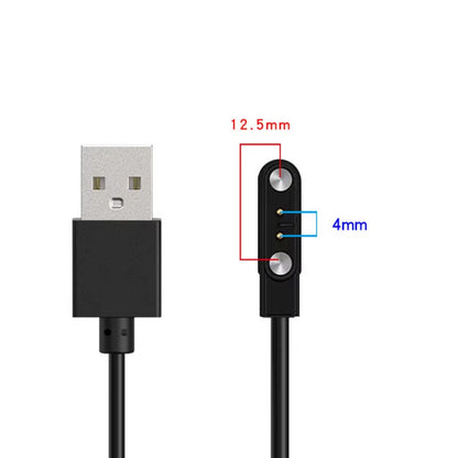 2 Pins 4Pins Smartwatch Dock Charger Adapter USB Charging Cable Cord for Adult/Kids Smart Watch Power Charge Wire Accessories
