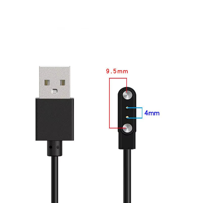 2 Pins 4Pins Smartwatch Dock Charger Adapter USB Charging Cable Cord for Adult/Kids Smart Watch Power Charge Wire Accessories